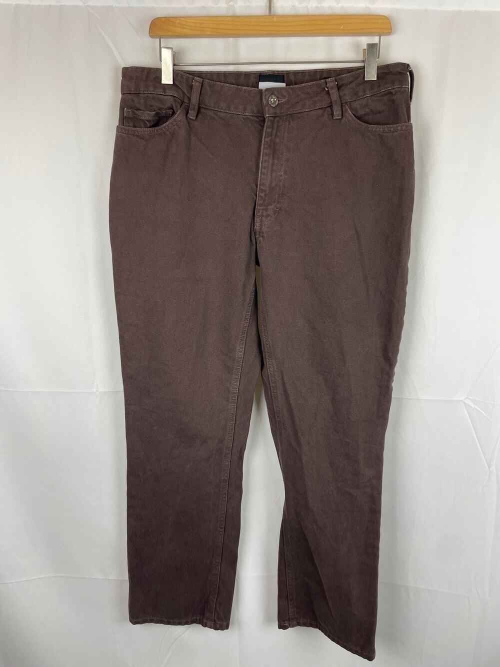 Finisterre Straight Fit Brown Pants 100% Organic Cotton 28 (Measures 30" Waist)